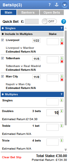 Coral betting slip