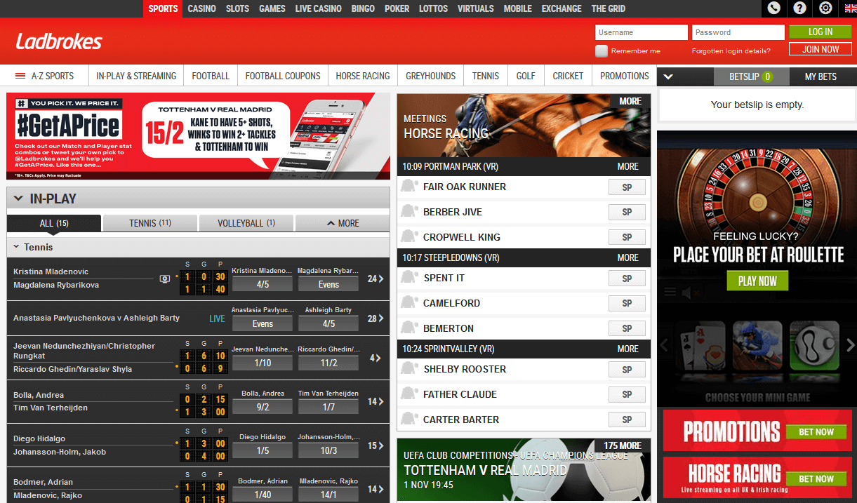 Ladbrokes online betting plattform