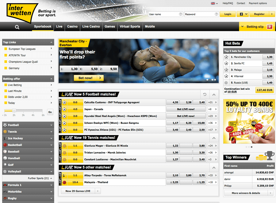 Interwetten Sportsbook Interwetten Sportsbook