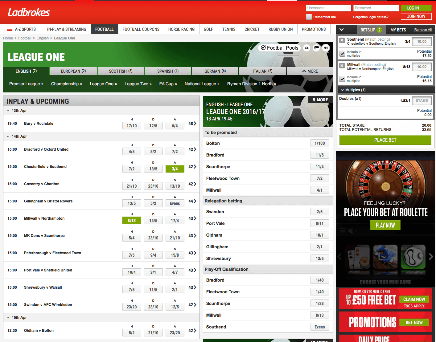 Ladbrokes League 1