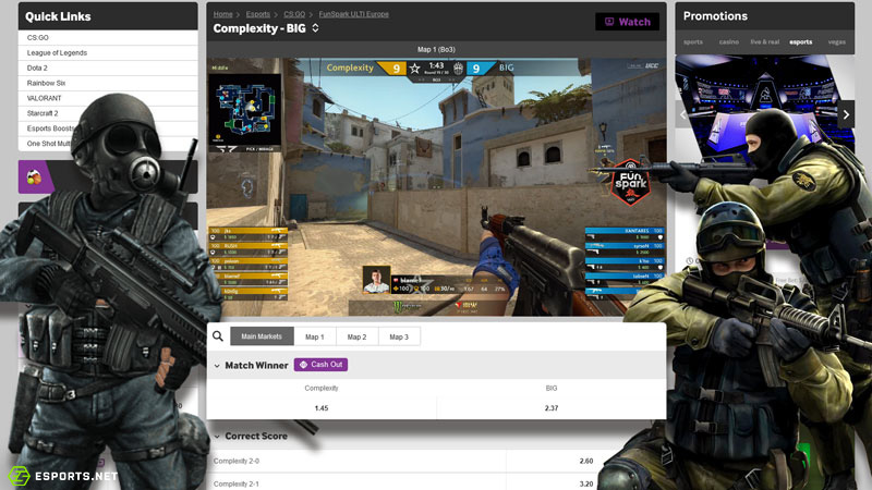 Betting on CSGO
