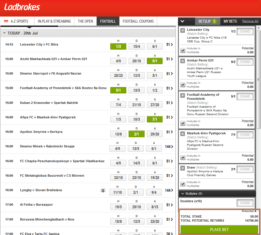 Ladbrokes Accum