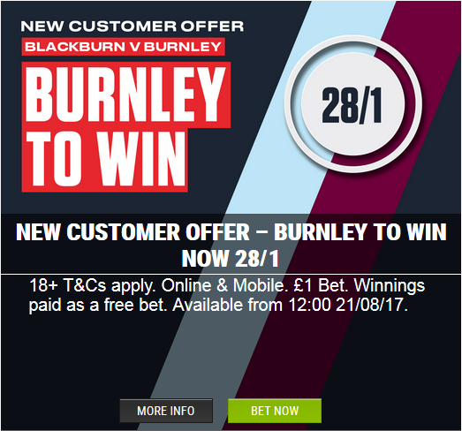 Ladbrokes Offer Burnley to win details