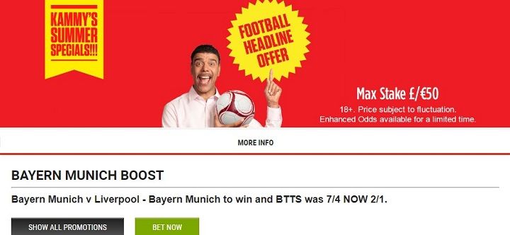 Bayern Munich boost Ladbrokes offer