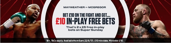 Ladbrokes offer Mayweather vs McGregor get free bets