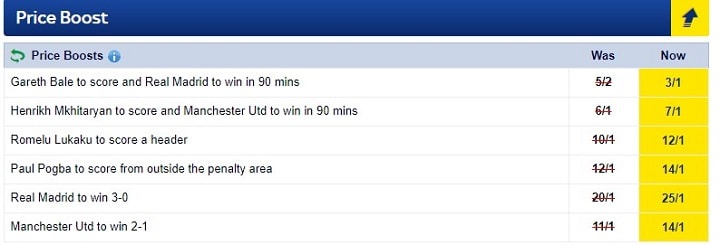 Price Boost Skybet odds