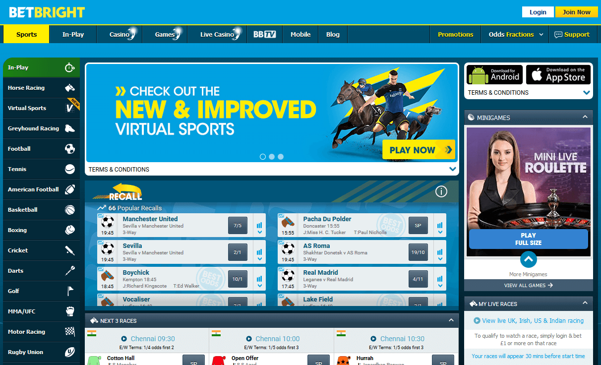 Betbright Website