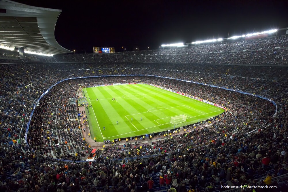 Champions League match between FC Barcelona and Madrid