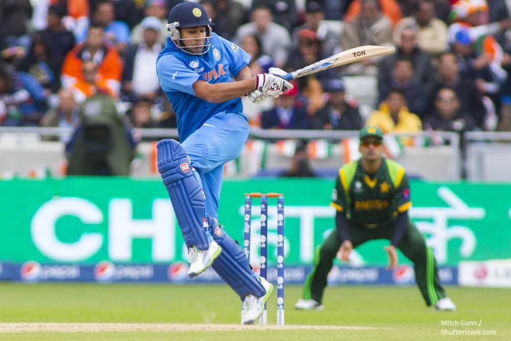 India's Rohit Sharma batting during the ICC Champions Trophy cricket match