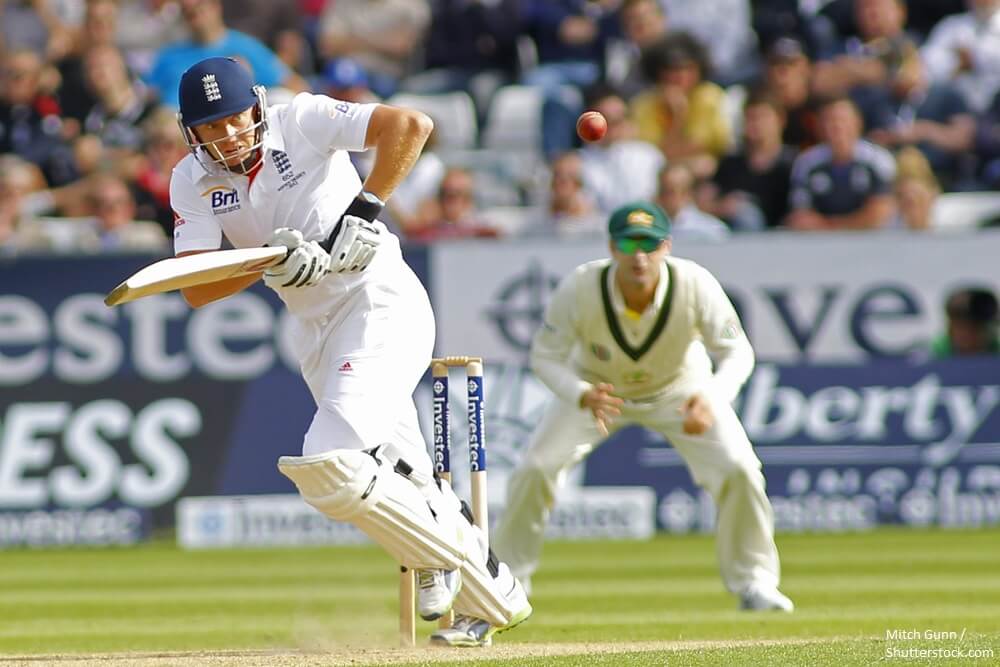 Jonny Bairstow batting during day one