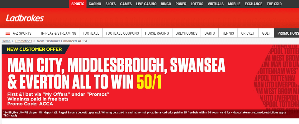 Ladbrokes Sunday Football Coupon Ladbrokes Sunday Football Coupon