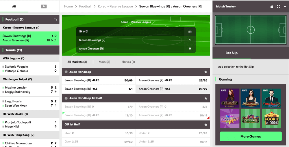 10bet Live Betting