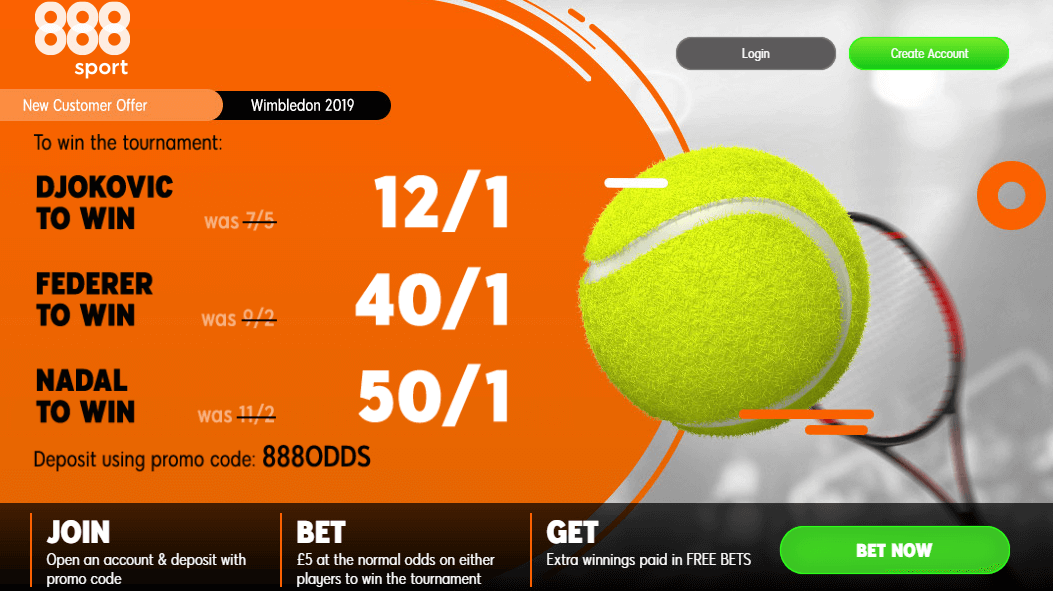888Wimledon Offer