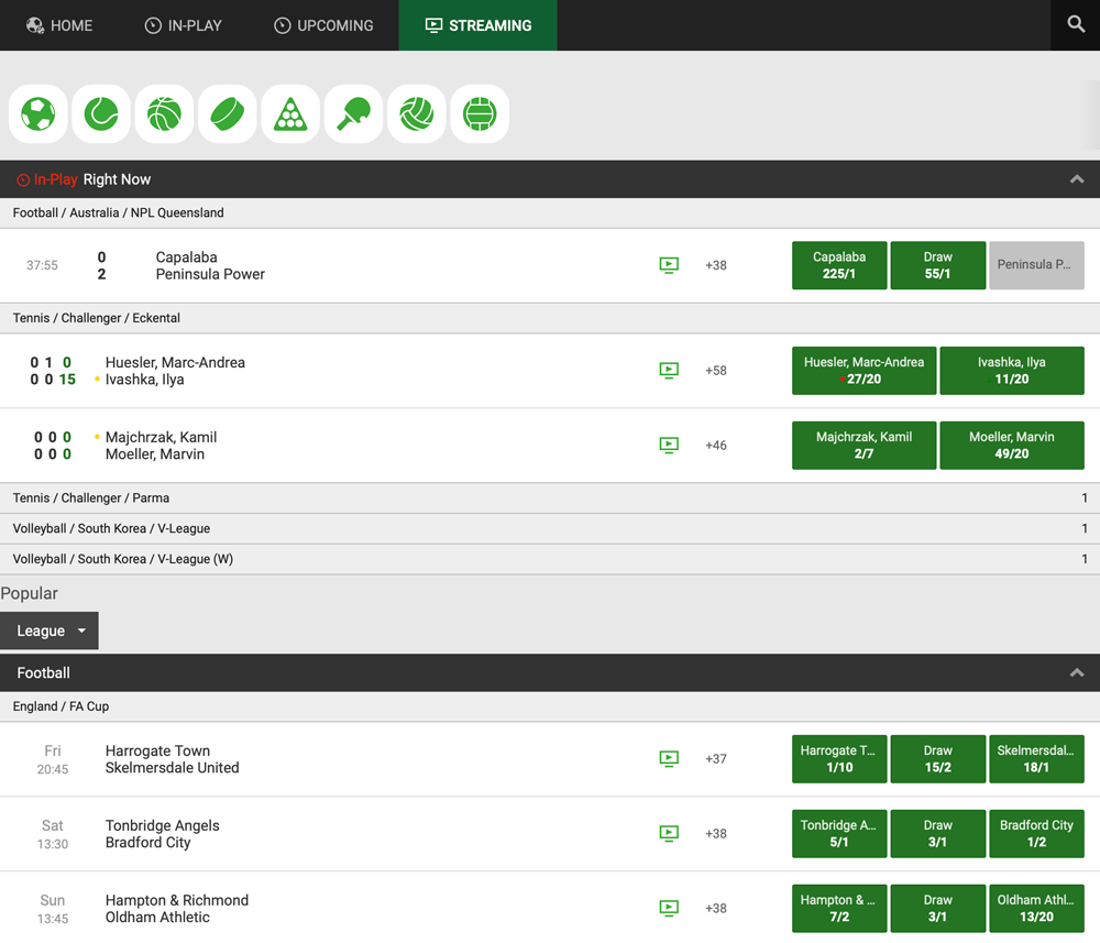 unibet streaming inplay