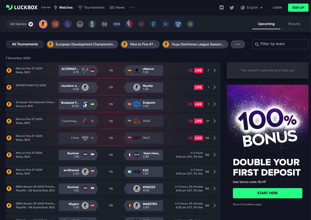 luckbox website