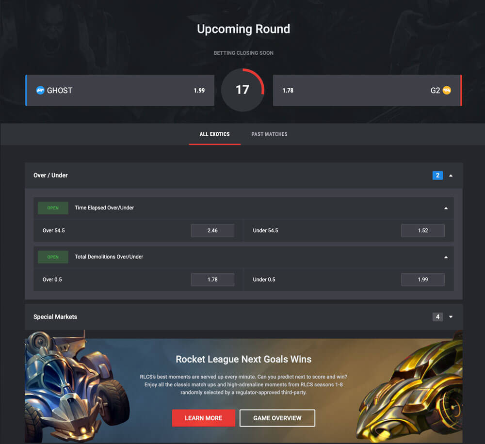 unikrn rocket league